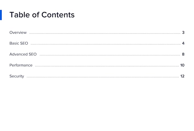 deliver a full website audit and SEO report with actionable recommendation